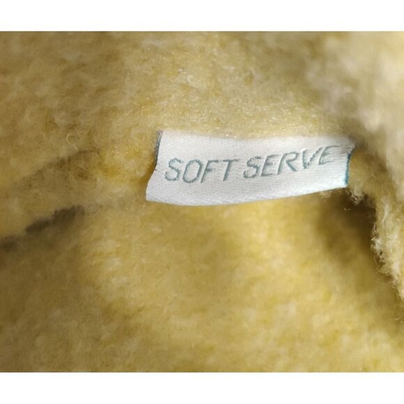Soft Serve Hoodie Mustard Yellow Gold Hoodie Fleece Sweatshirt Very Soft Fabric - Picture 10 of 10